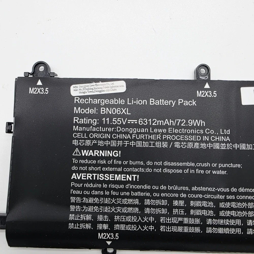 BN06XL Battery for HP Spectre X360 15-eb 15-EB0053DX 15-EB0043DX 11.55V 6312mAh